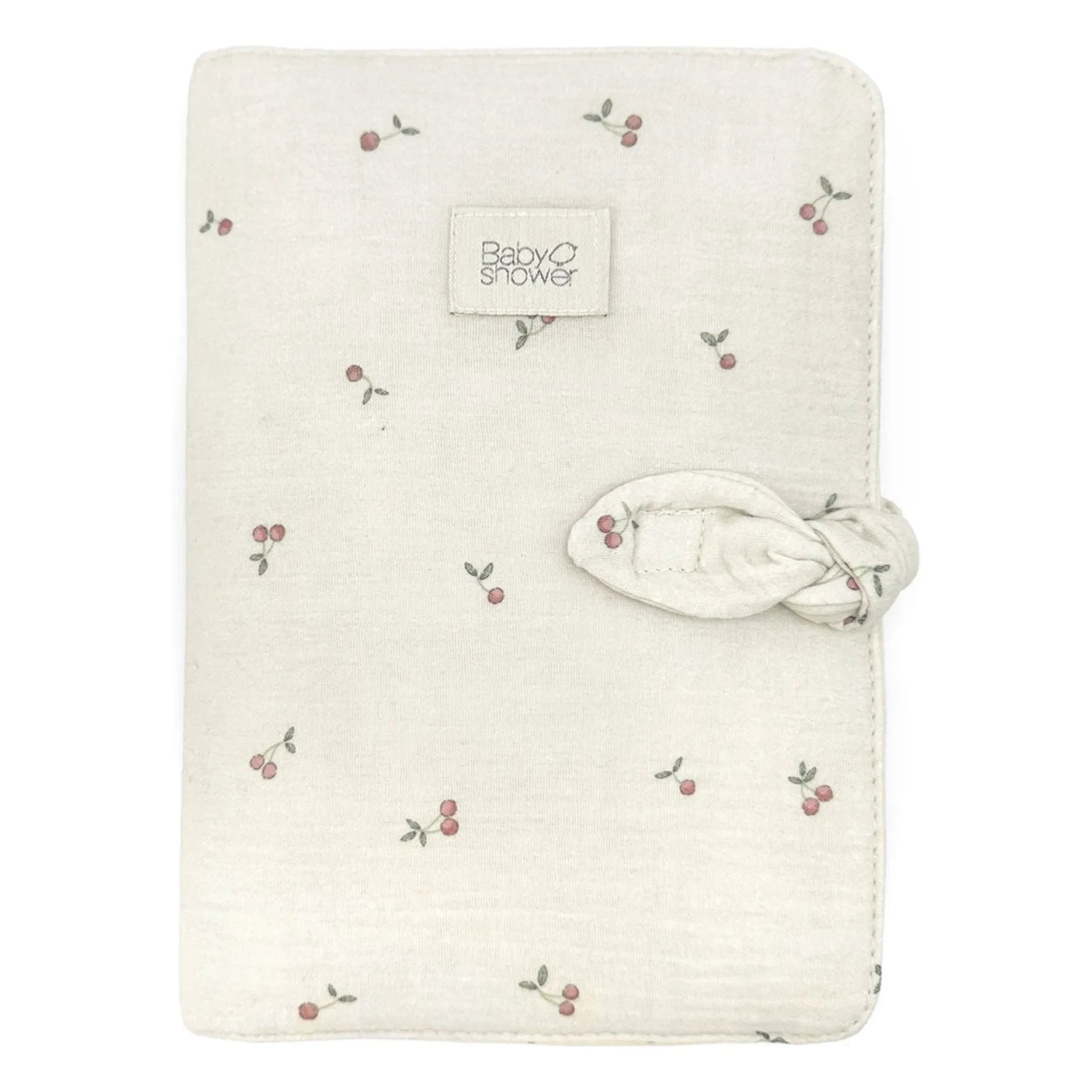 Babyshower - Funda de libro de salud cereza negra | Crudo