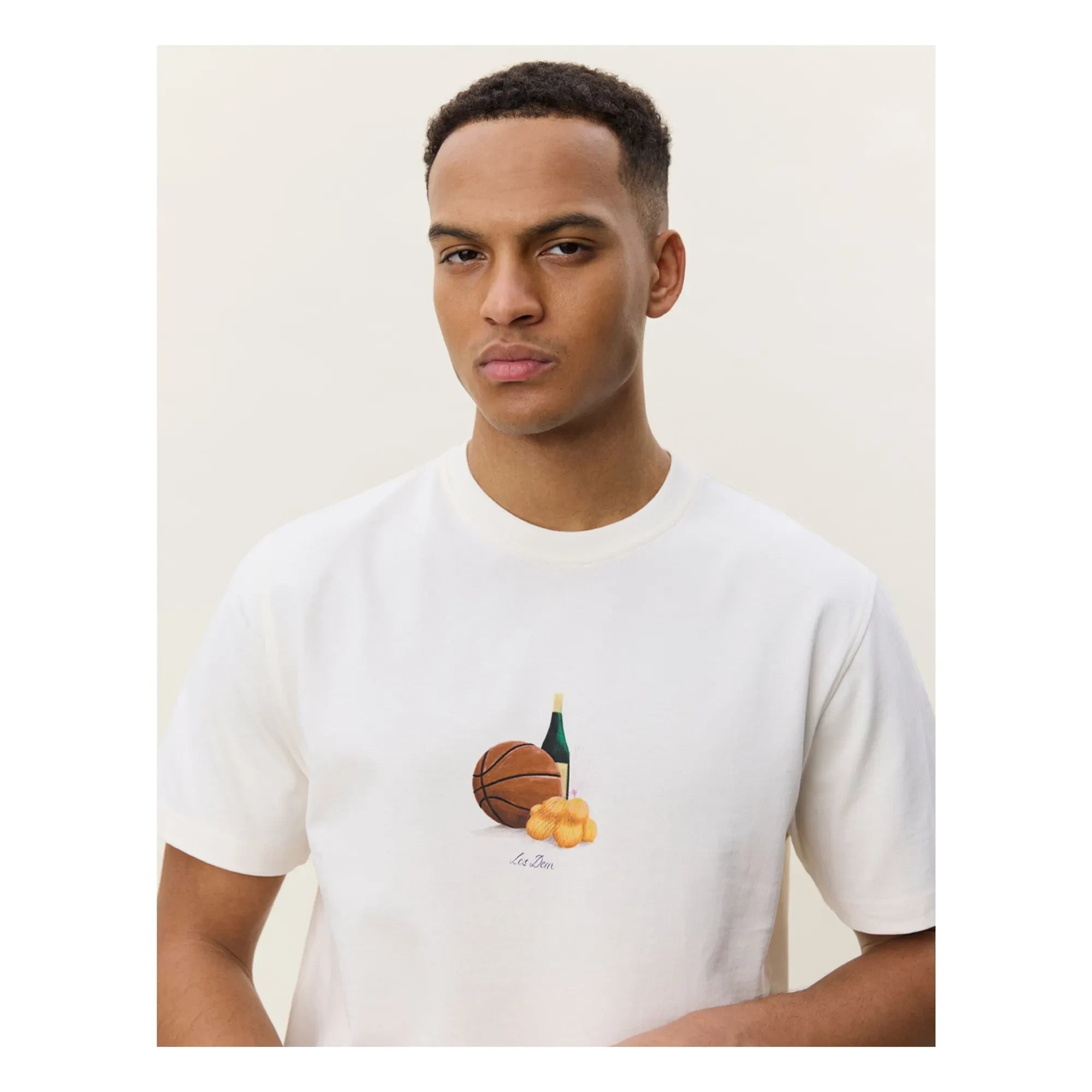 Les Deux - Camiseta con limón | Blanco roto