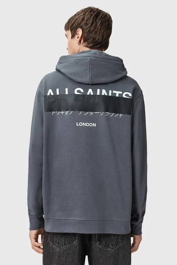 Sudadera AllSaints de algodón rojo