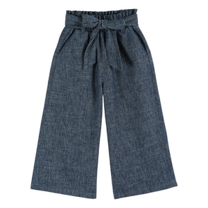 Emile et Ida - Pantalón ancho con cinturón | Azul marino