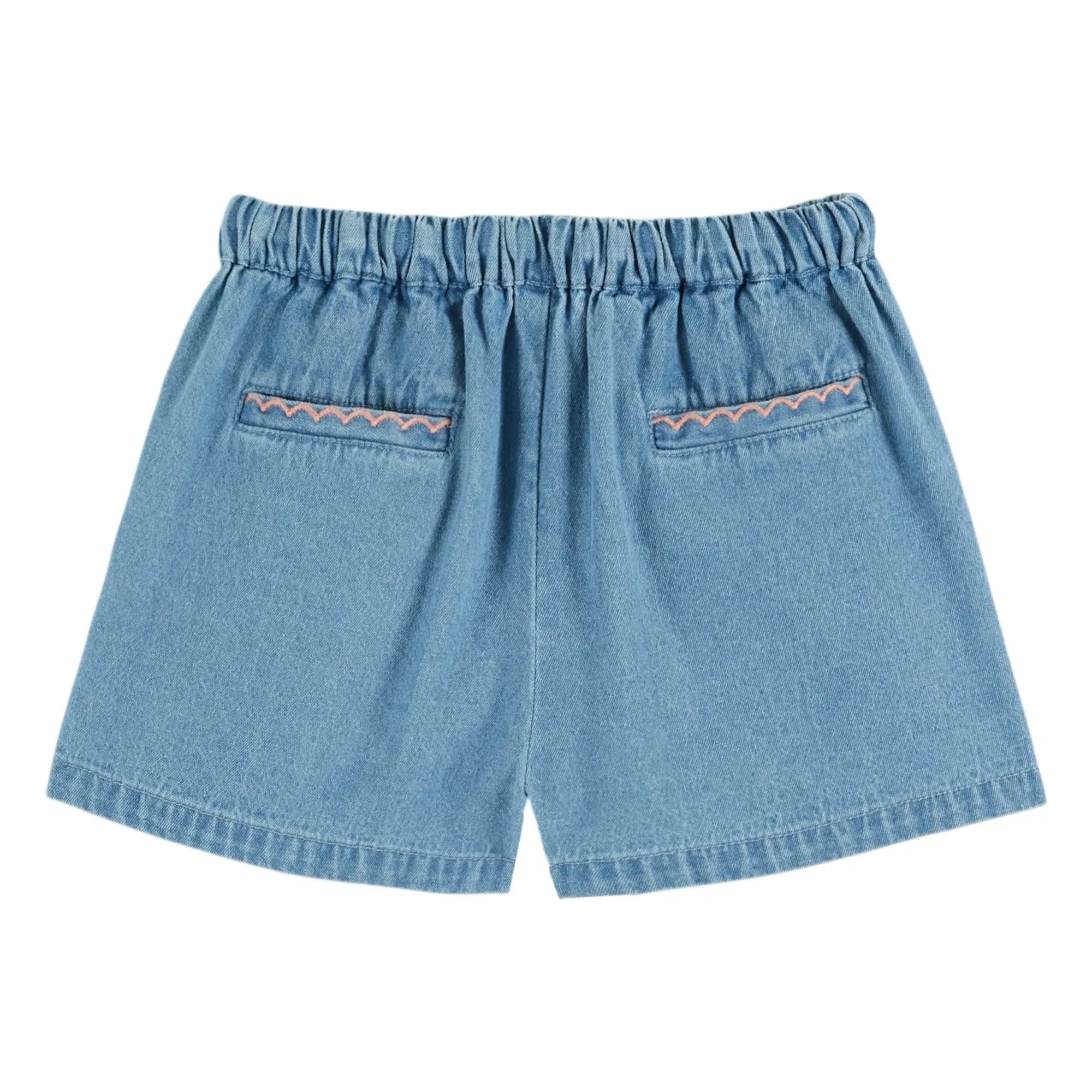 Emile et Ida - Pantalones cortos vaqueros bordados | Azul