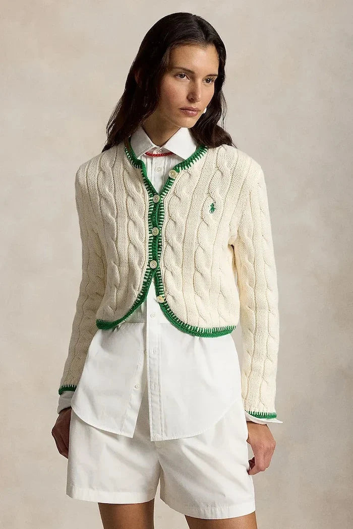 Polo Ralph Lauren Chaleco de Algodón COTTON-SWEATER-CARDIGAN para Mujer