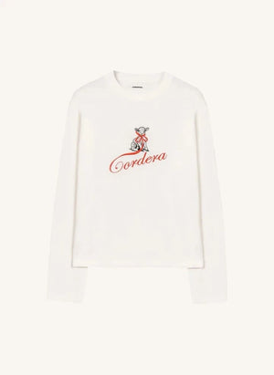 Cordera - Camiseta de Algodón Orgánico Cordera | Blanca