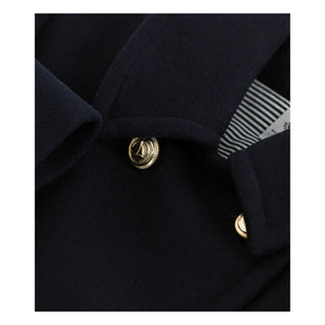 Petit Bateau - Chaqueta de lana cruzada | Azul marino