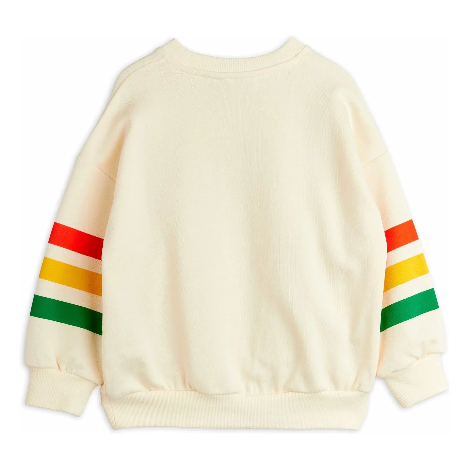 Mini Rodini - Sudadera Oso Rayas Algodón Orgánico | Crudo
