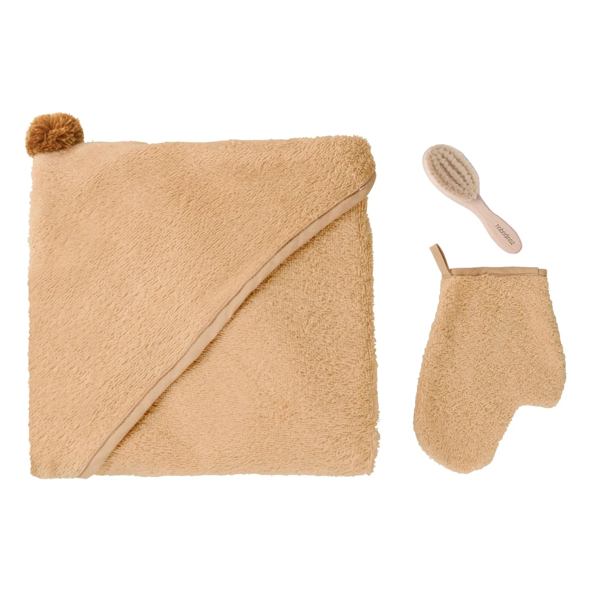 Nobodinoz - Accesorios de baño So Cute - Set de 3 | Camel