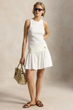 Polo Ralph Lauren Algodón POPELÍN-TEJIDO-FALDA