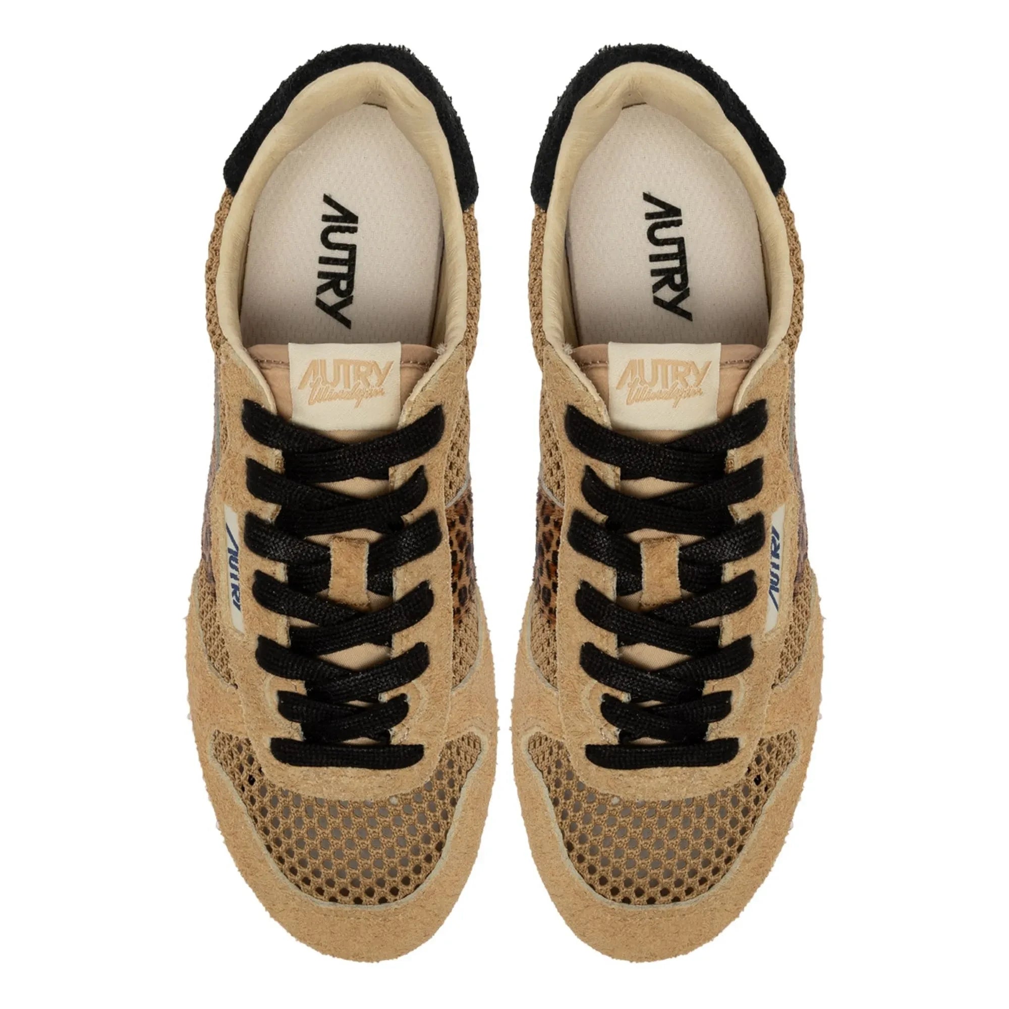 Zapatillas de ante Autry - Windspin Low Leopard | Camel