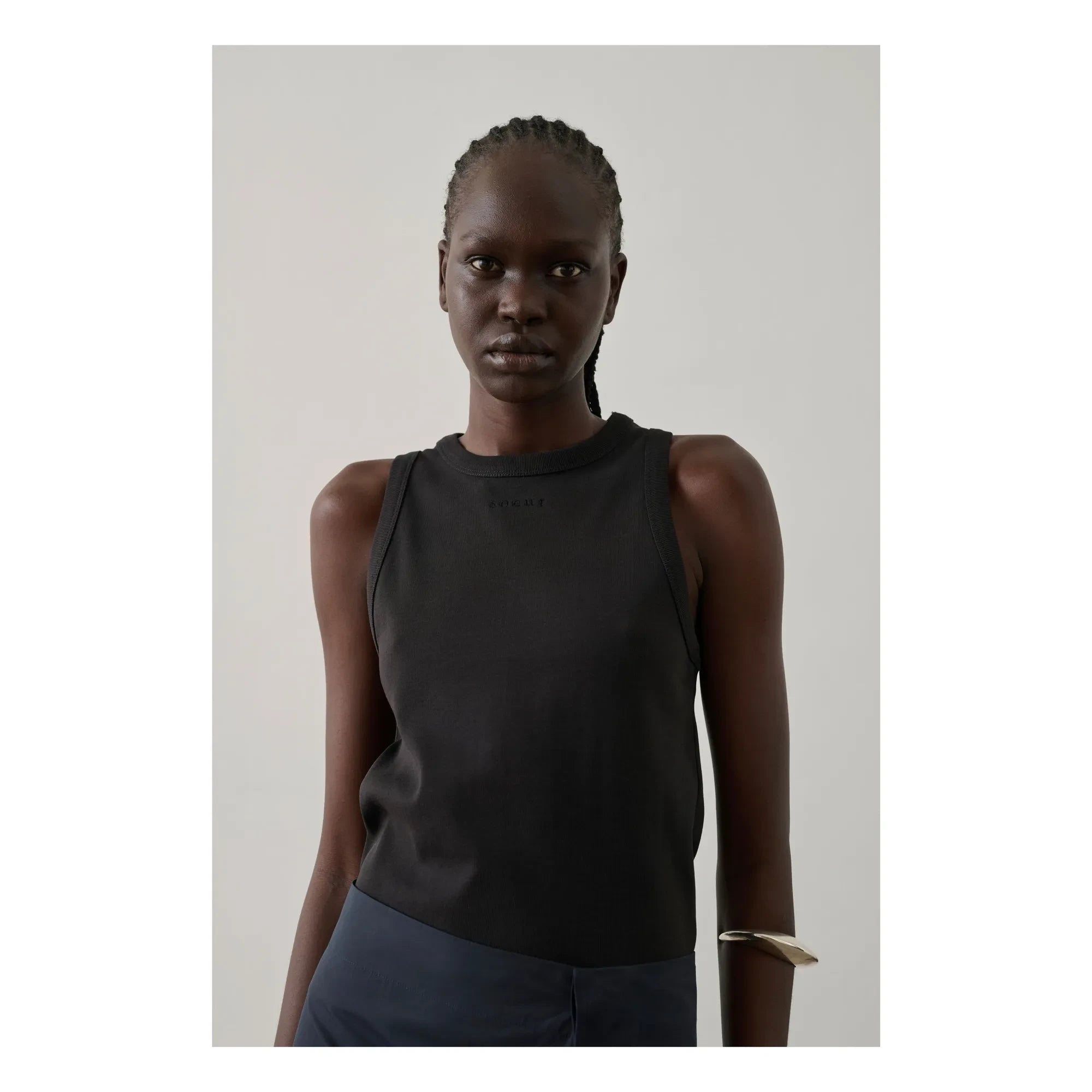 Soeur - Camiseta de tirantes de algodón orgánico Dolly | Carbono