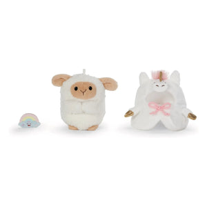 Nici - Peluche de Mouton Wools disfrazado de unicornio | Blanco
