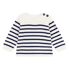 Petit Bateau - Jersey de lana con logo Marinero | Blanco