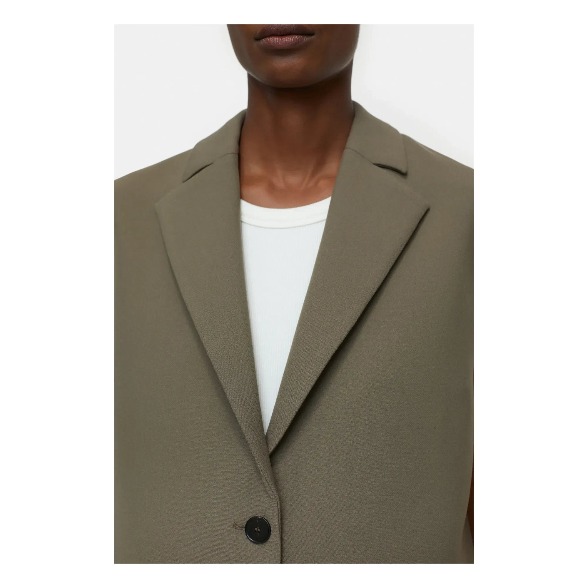 Cerrado - Blazer sin mangas | Caqui