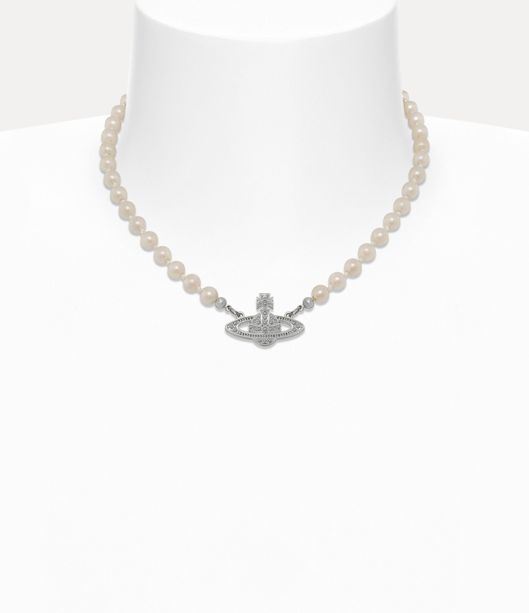 Vivienne Westwood - Gargantilla con perlas en miniatura en relieve
