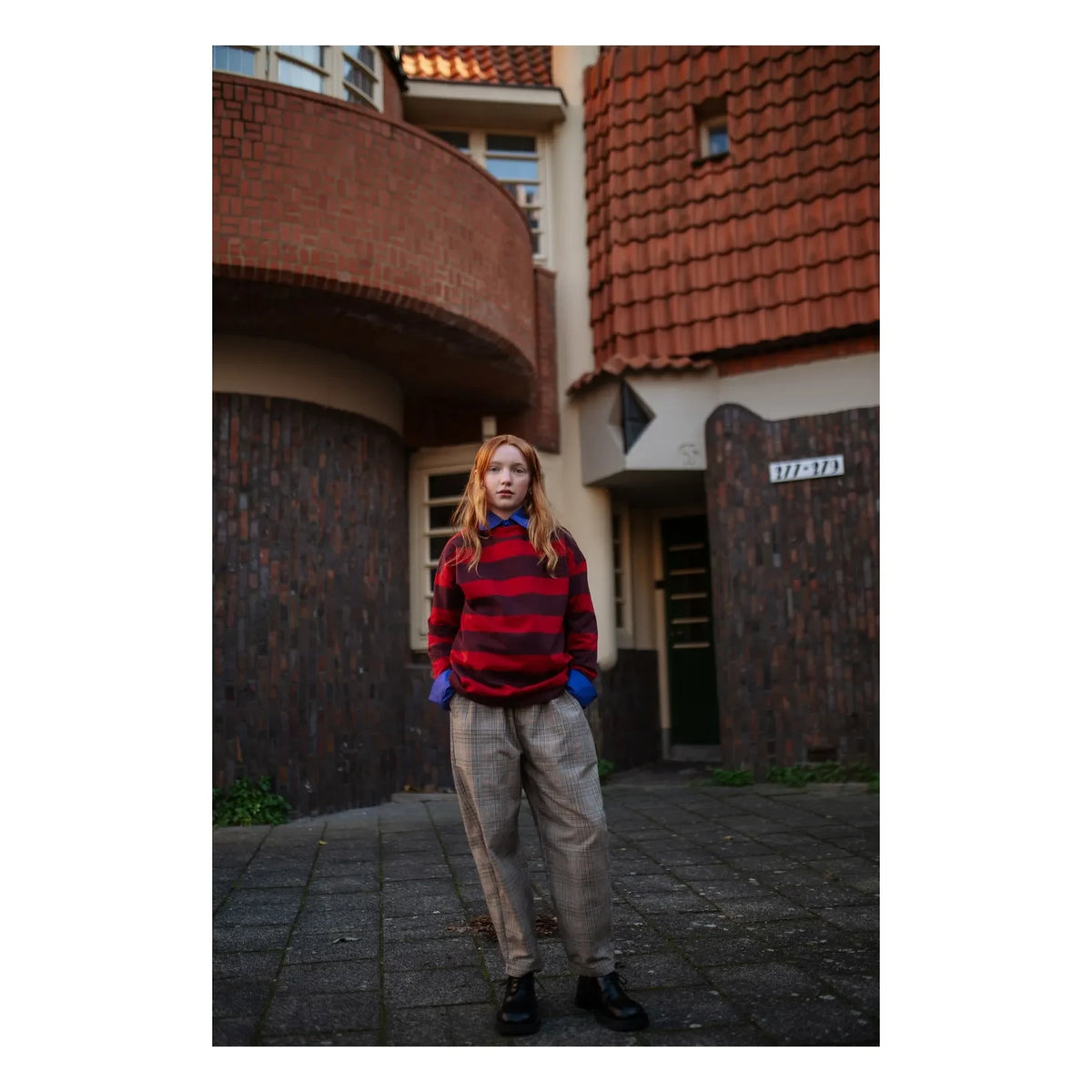Repose AMS - Pantalón de tartán | Gris oscuro topo
