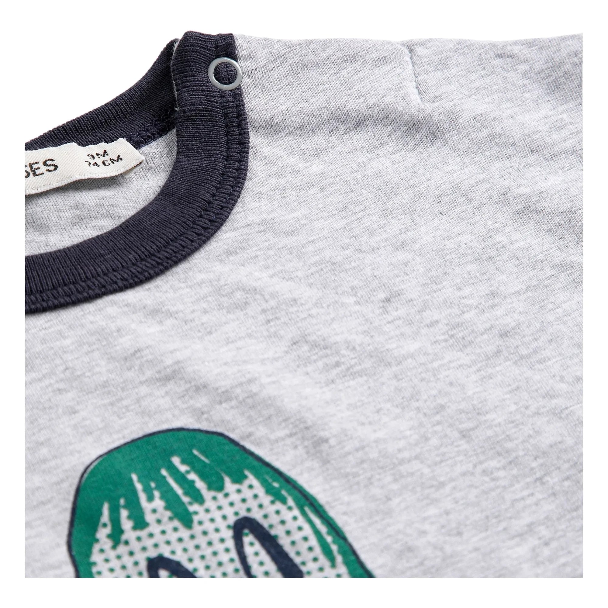 Bobo Choses - Camiseta de bebé de algodón orgánico Mr Pickles | Gris jaspeado