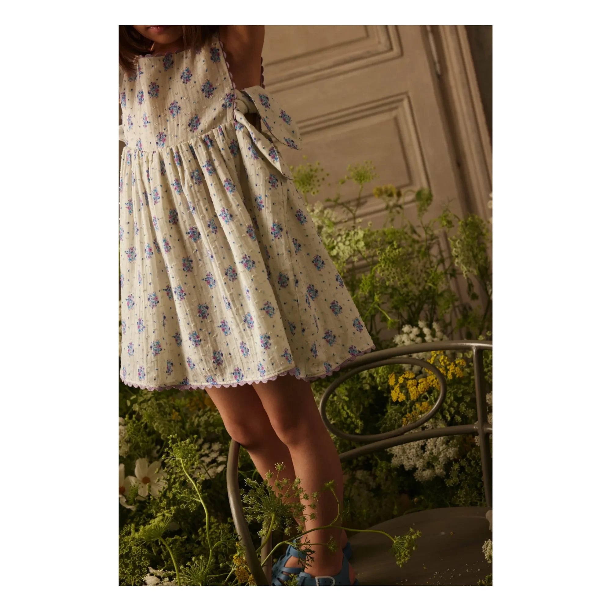 Louise Misha - Vestido de tirantes Aloisa Fleurie | Crema