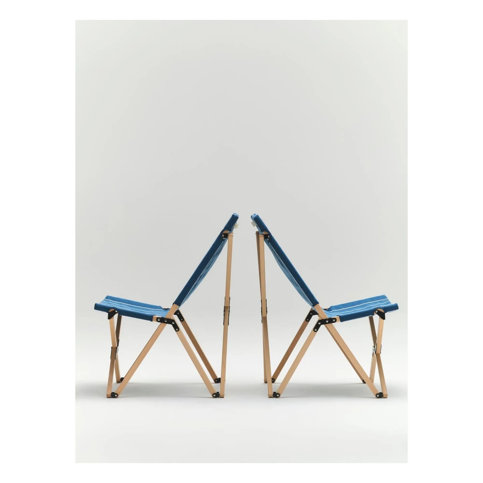 Hay - Silla plegable Outdoor Market, Jasper Morrison | Azul