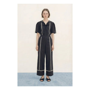 The Tiny Big Sister - Blusa de Algodón Sailor | Azul Marino