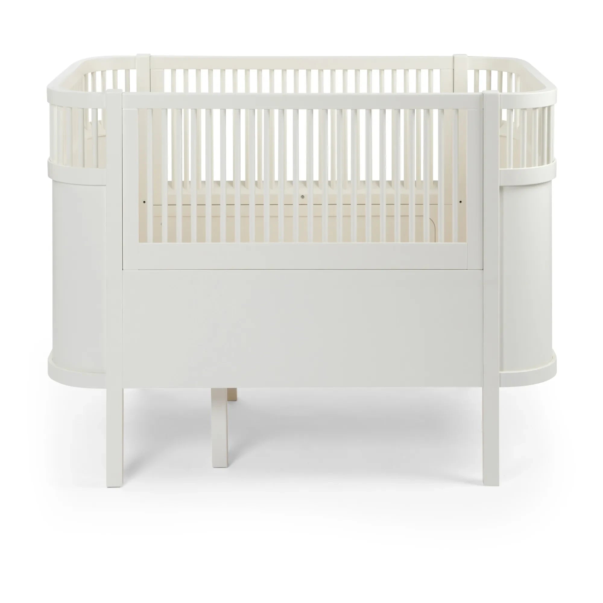 Sebra - Cuna convertible de abedul de Sebra 70x110 cm | Blanco