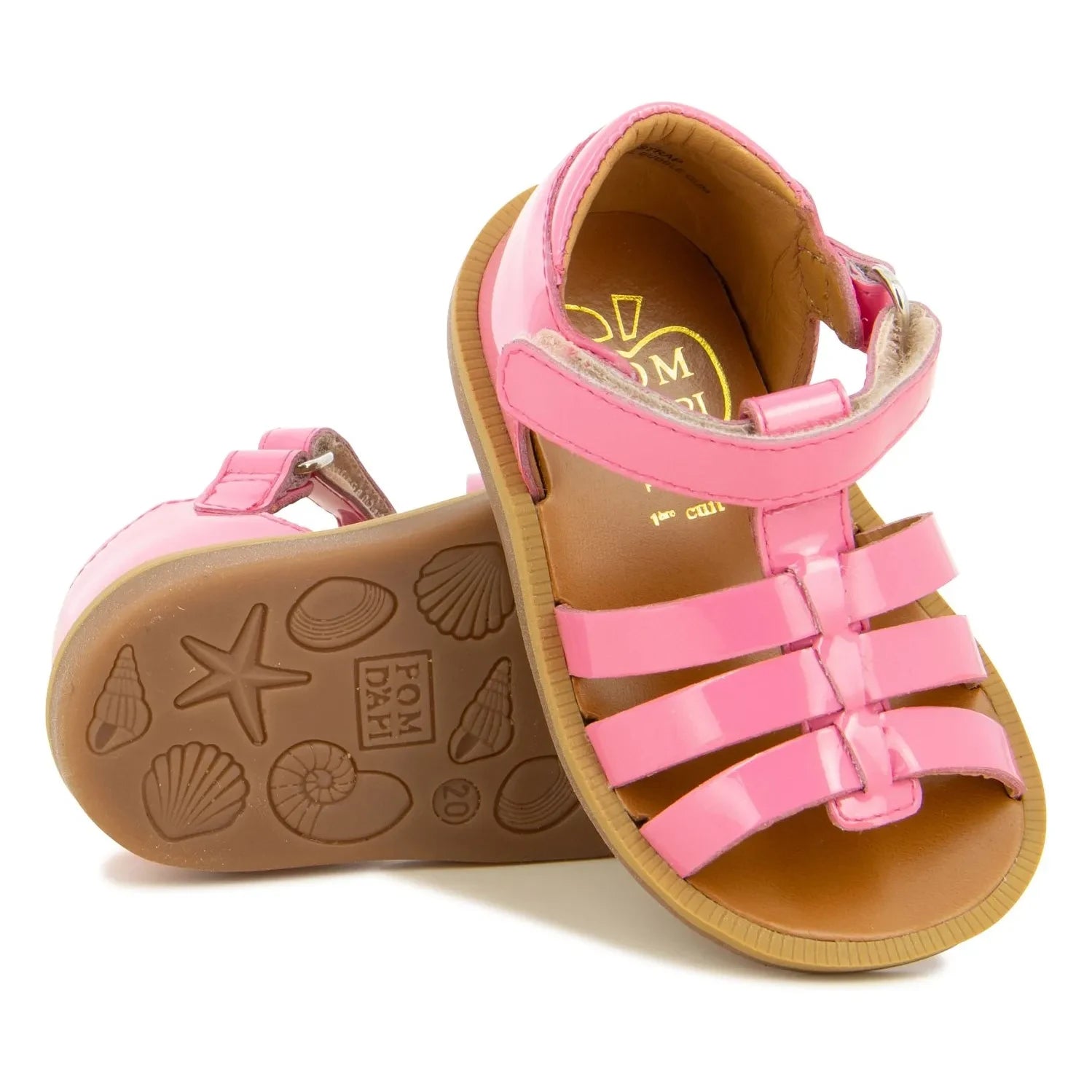 Pom d'Api - Sandalias con tira Poppy | Rosa caramelo