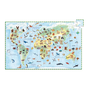 Djeco - Los animales y el libro del Puzzle World