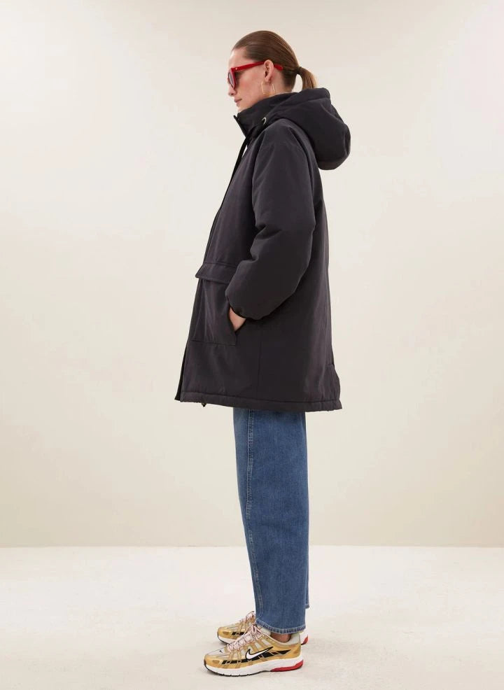 By Bar - Kapüşonlu Dean Parka | Siyah