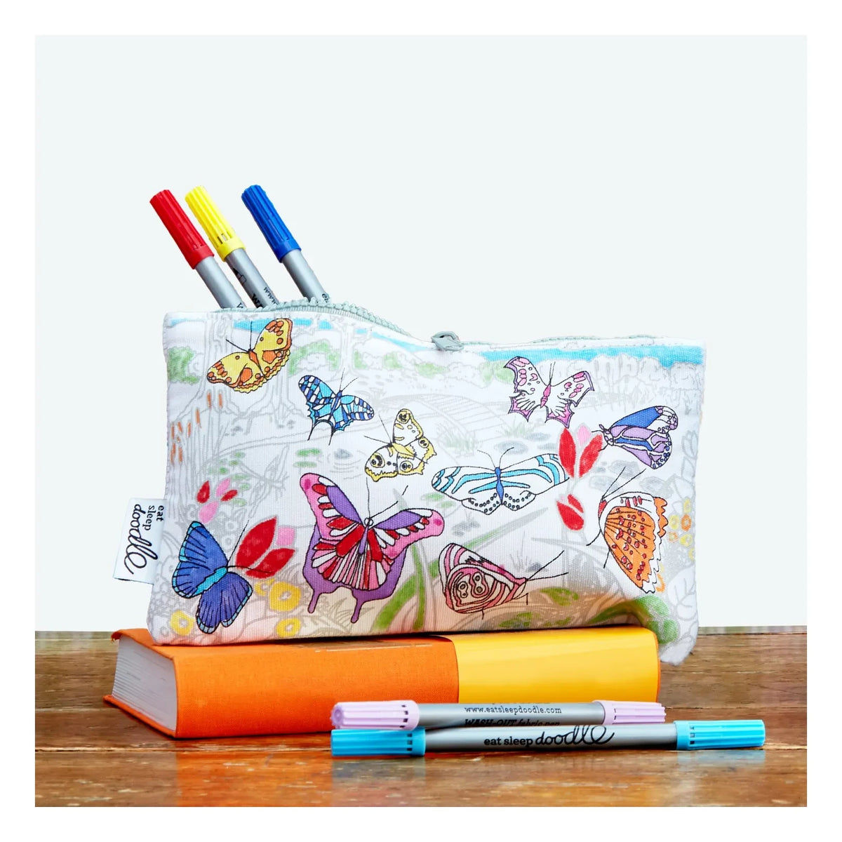 EatSleepDoodle - Set para colorear Mariposas