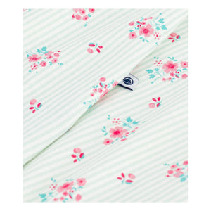 Petit Bateau - Parte de abajo de pijama de algodón orgánico con estampado floral | Blanco