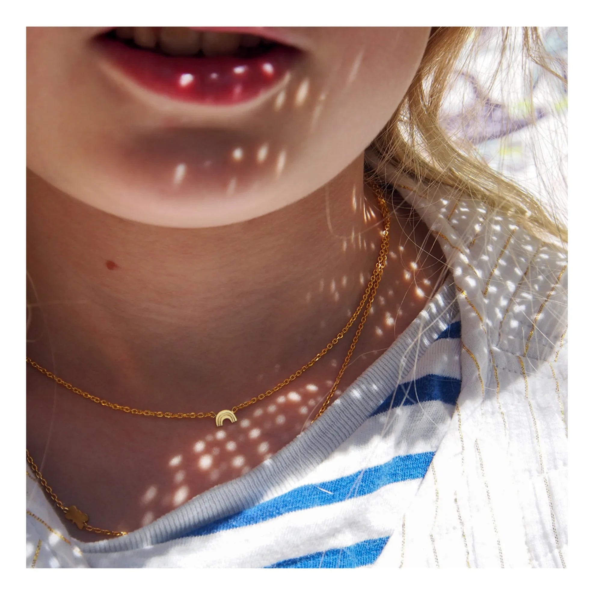 Adorabili - Collar arcoíris | Oro
