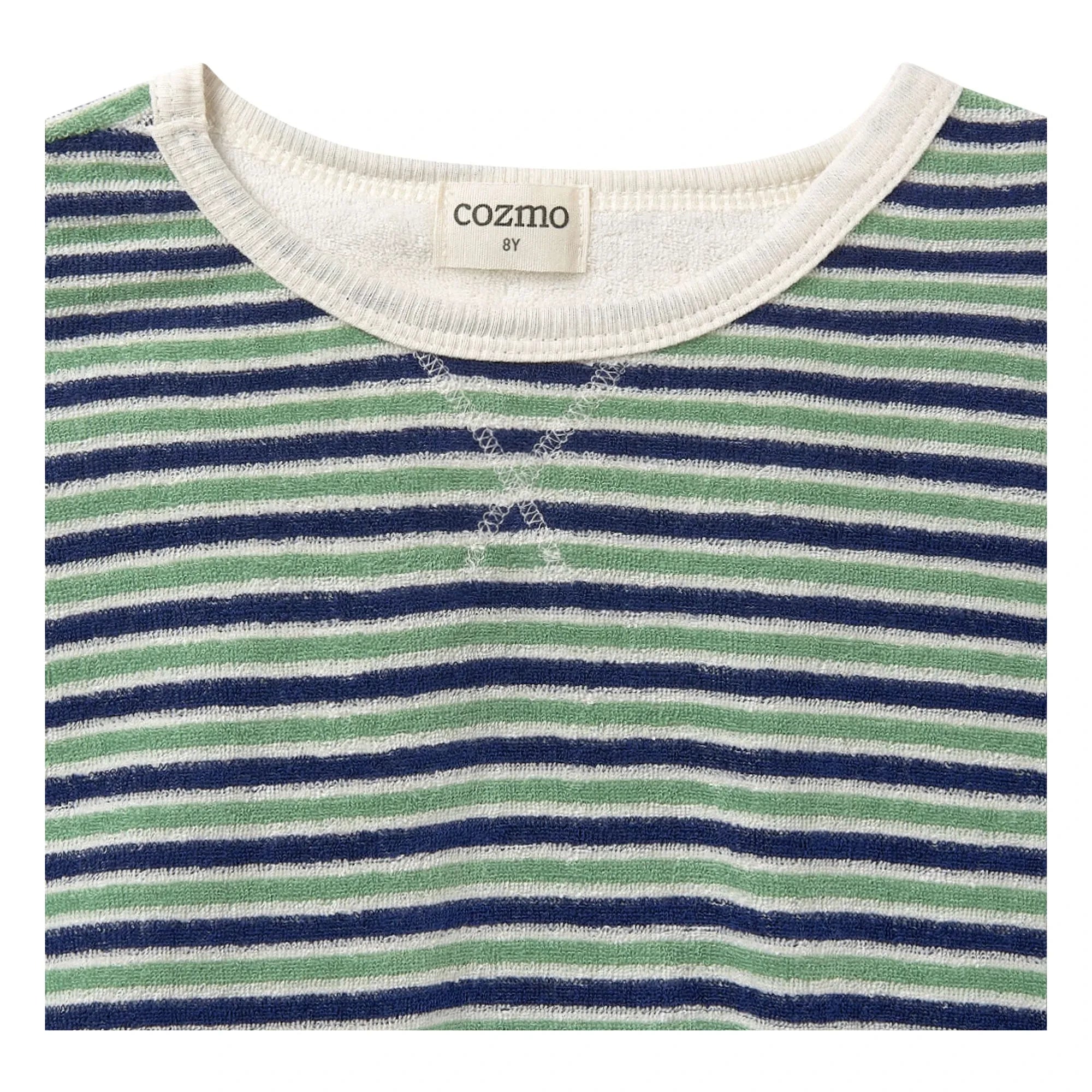 Cozmo - Camiseta Enea de Rayas | Azul marino