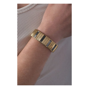 Sigal - SIG 18-1 Pulsera rayada | Negro/Oro