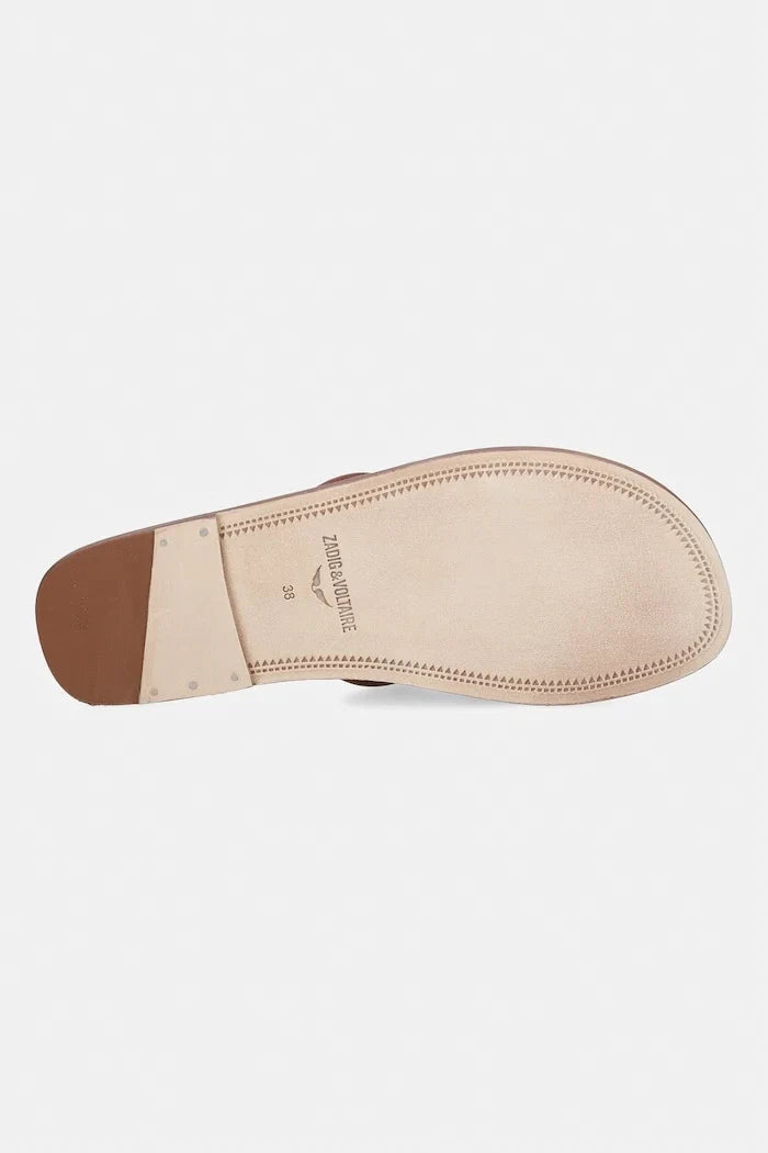 Chancla de cuero ZADIG&VOLTAIRE Beach Mule