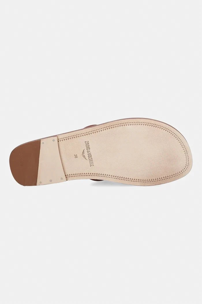 Chancla de cuero ZADIG&VOLTAIRE Beach Mule