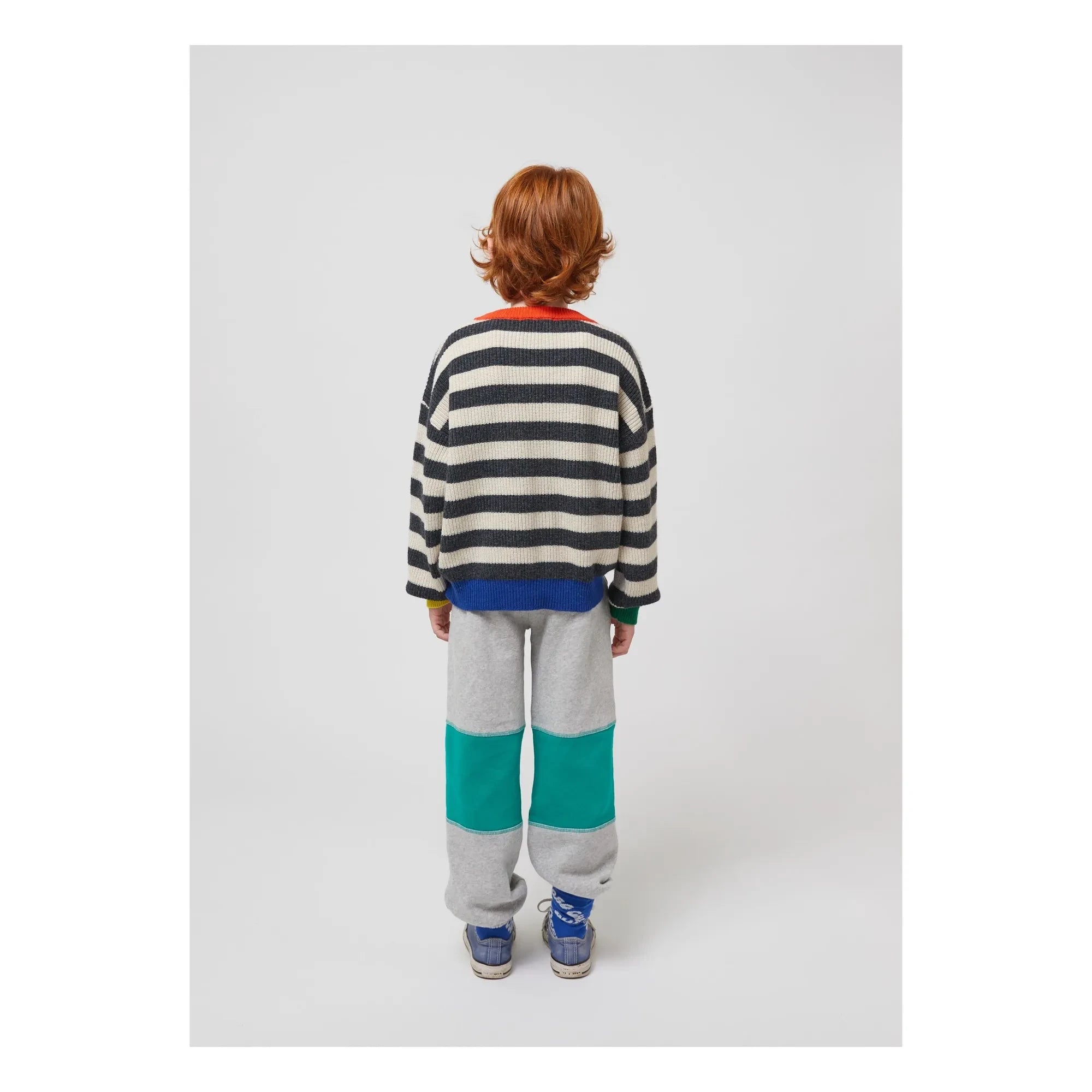 Bobo Choses - Jogger de algodón orgánico con diadema | Gris jaspeado