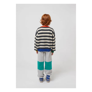 Bobo Choses - Jogger de algodón orgánico con diadema | Gris jaspeado
