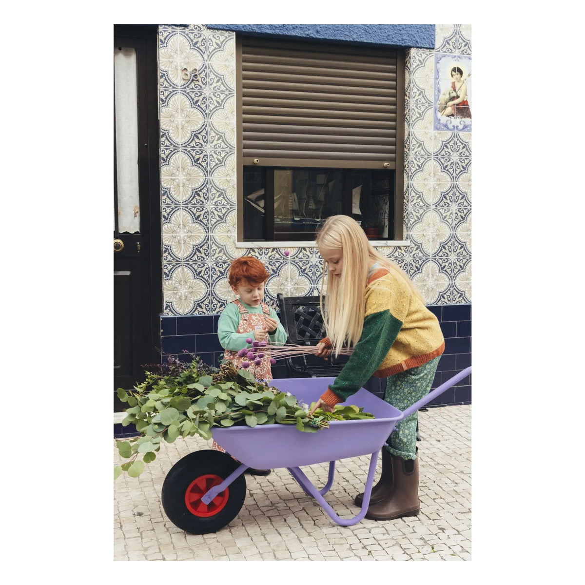 Favorite People - Chaqueta de lana con bloques de color Lunck Box | Amarillo