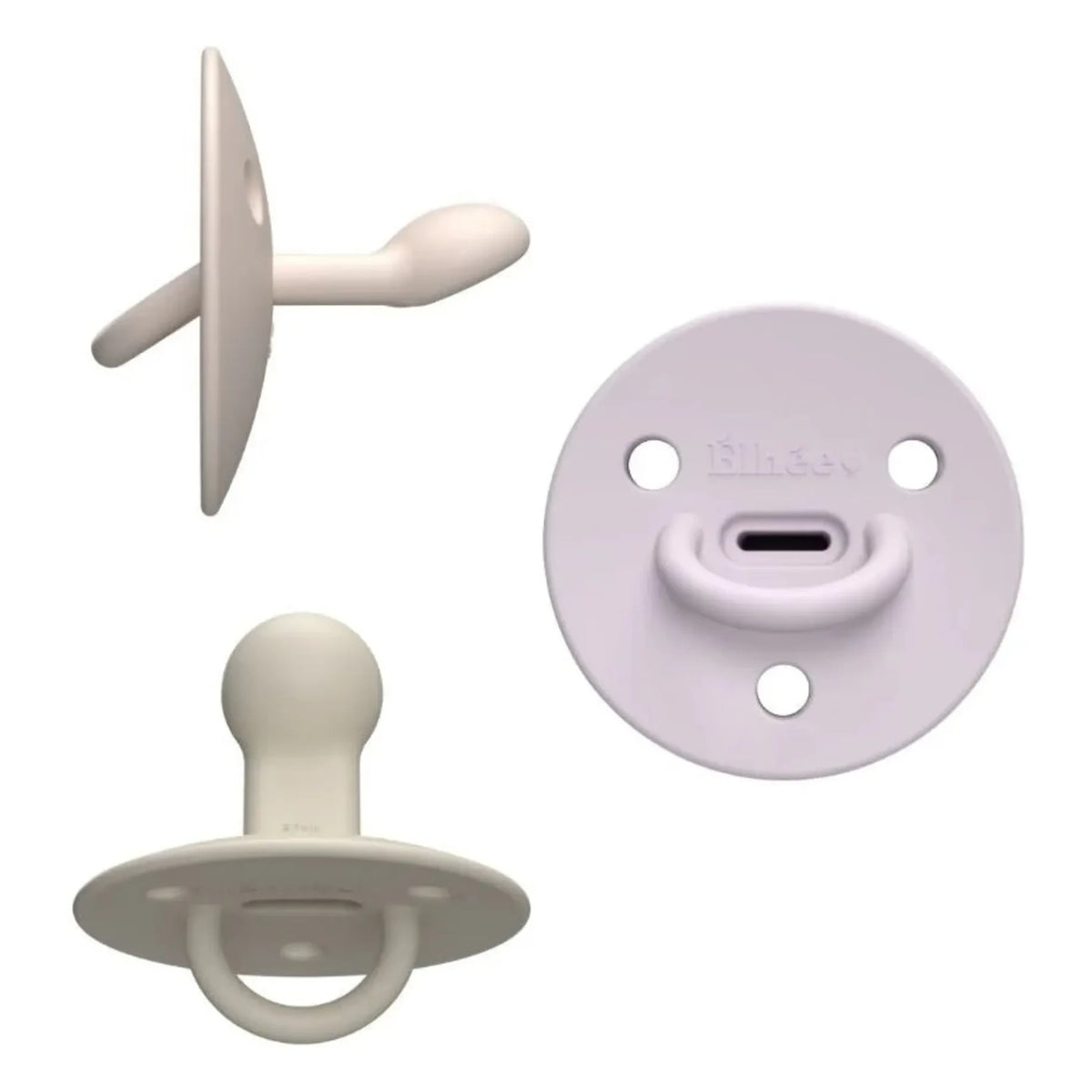 Elhée - Chupetes de silicona médica Choochoo Billie - Set de 3 | Rosa