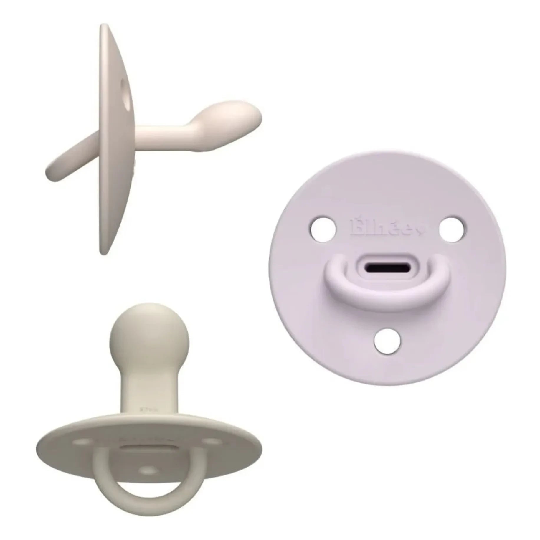 Elhée - Chupetes de silicona médica Choochoo Billie - Set de 3 | Rosa