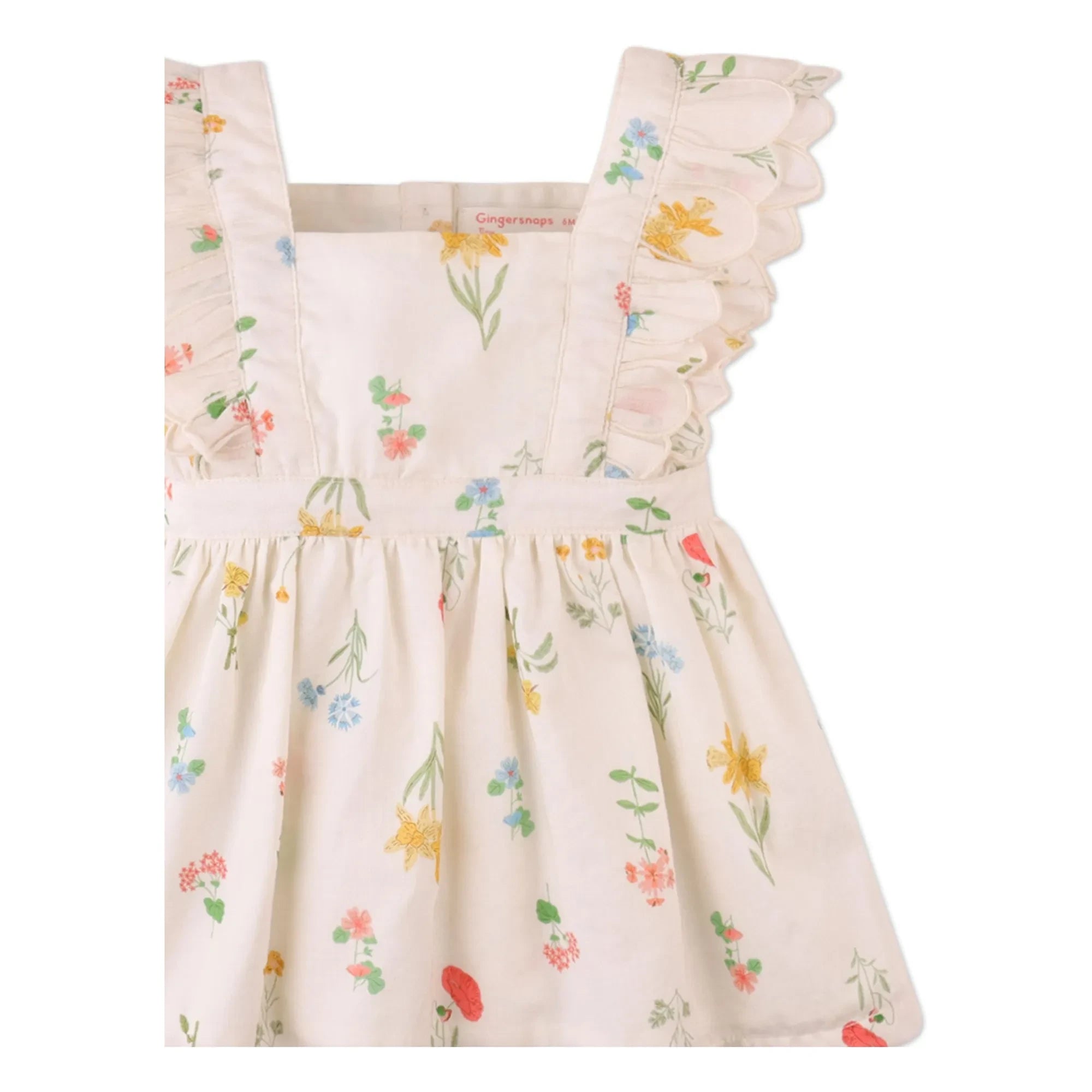 Gingersnaps - Vestido bordado Chisa | Crudo