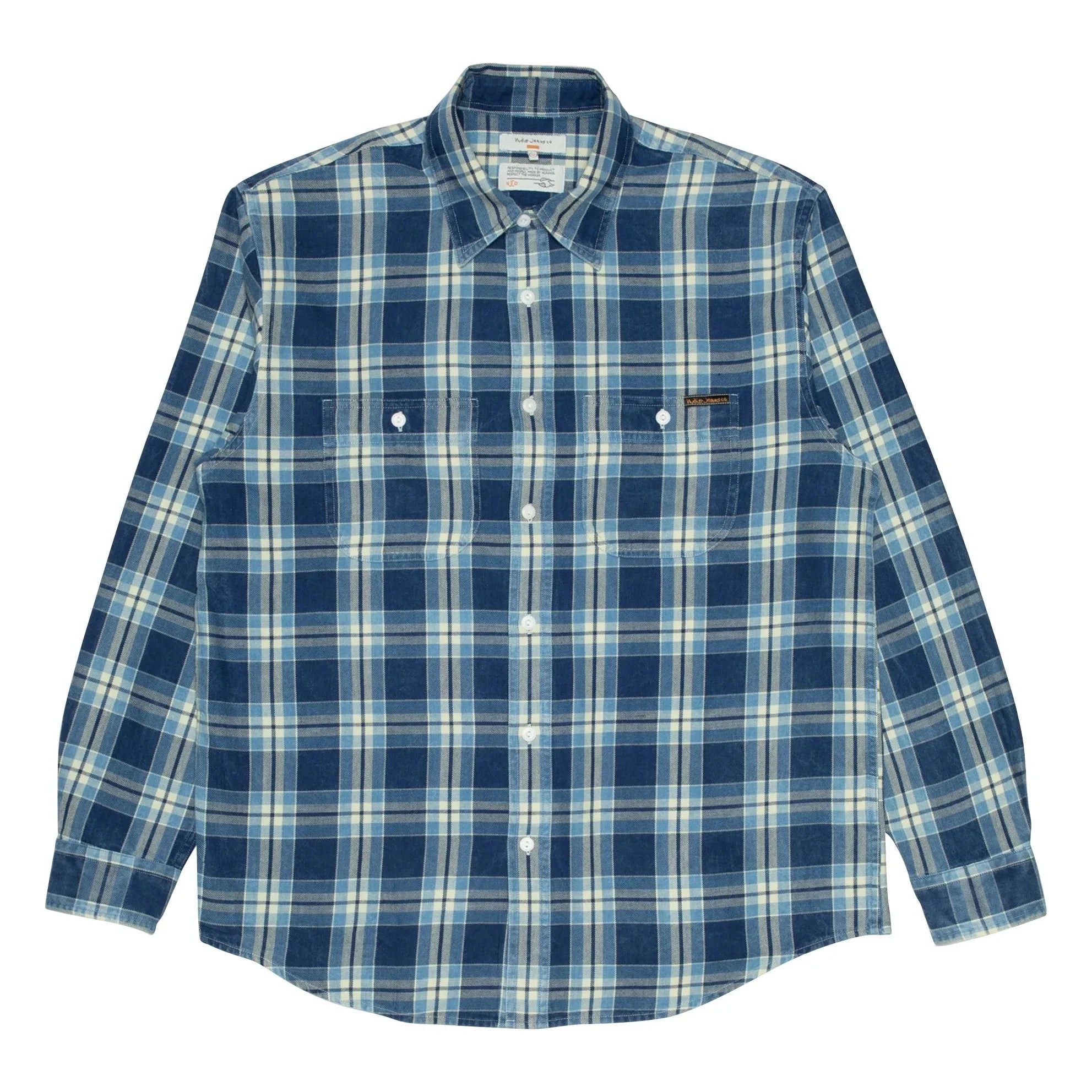 Nudie Jeans - Camisa de cuadros Julian Worker | Azul