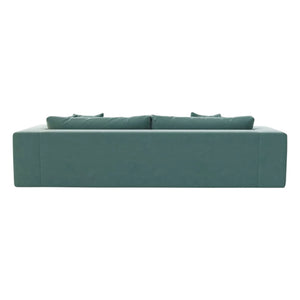 Panac Edition - Sofá de terciopelo crudo Bellechasse de 3 plazas - 240 cm | Verde Musgo