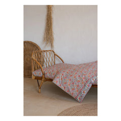 Louise Misha - Sábana ajustable de algodón orgánico Nicole | Naranja