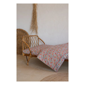 Louise Misha - Sábana ajustable de algodón orgánico Nicole | Naranja