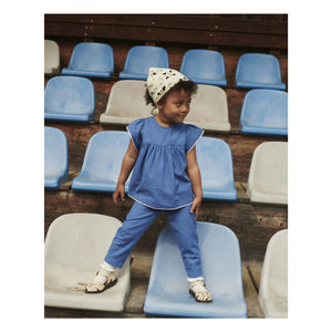 Copenhagen Colors - Blusa con borlas de algodón orgánico | Azul
