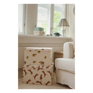 Konges Sløjd - Set de 2 Maletas Pequeñas de Cartón Kick It | Crema