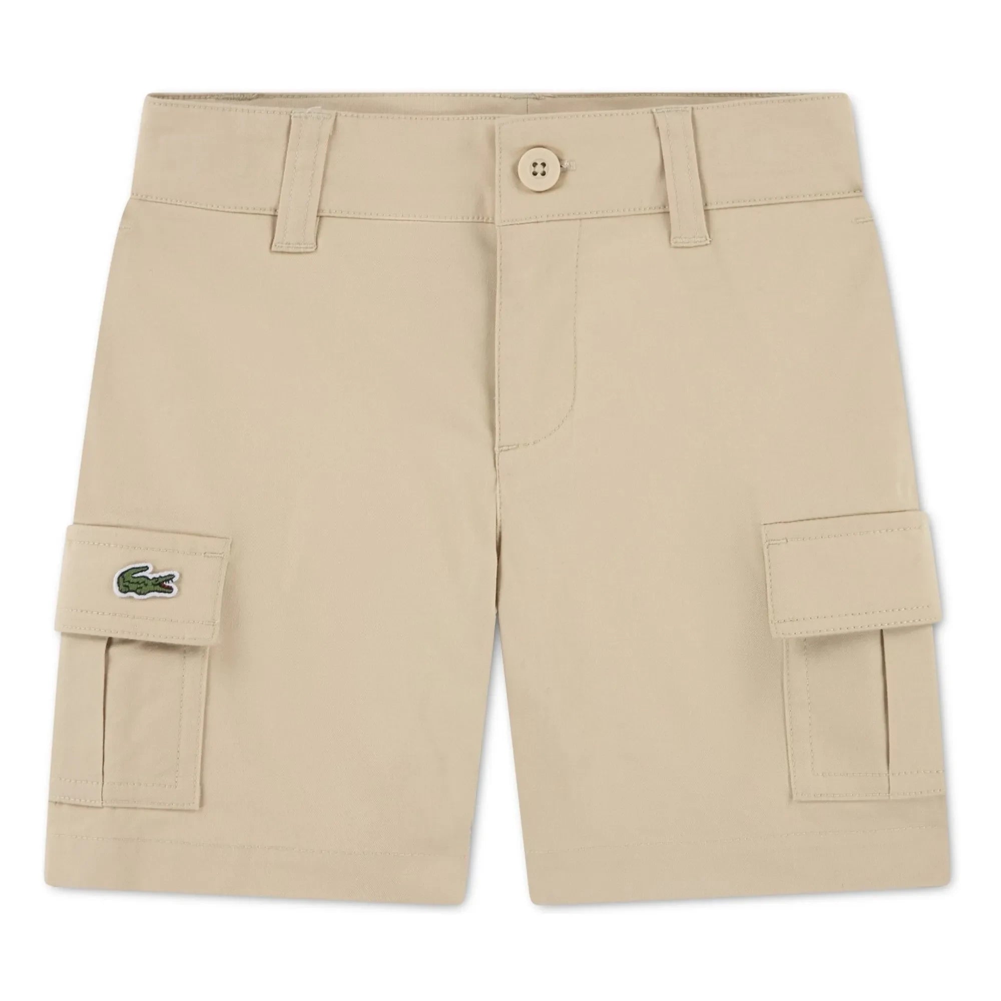 Lacoste - Bermudas Cargo de Algodón Orgánico | Beige