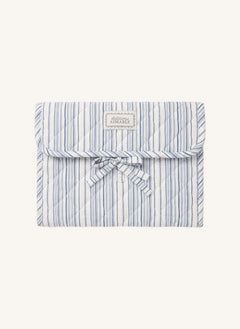 Editions Aimable - Cama de viaje Marcel nomad | Popelín a rayas Azure