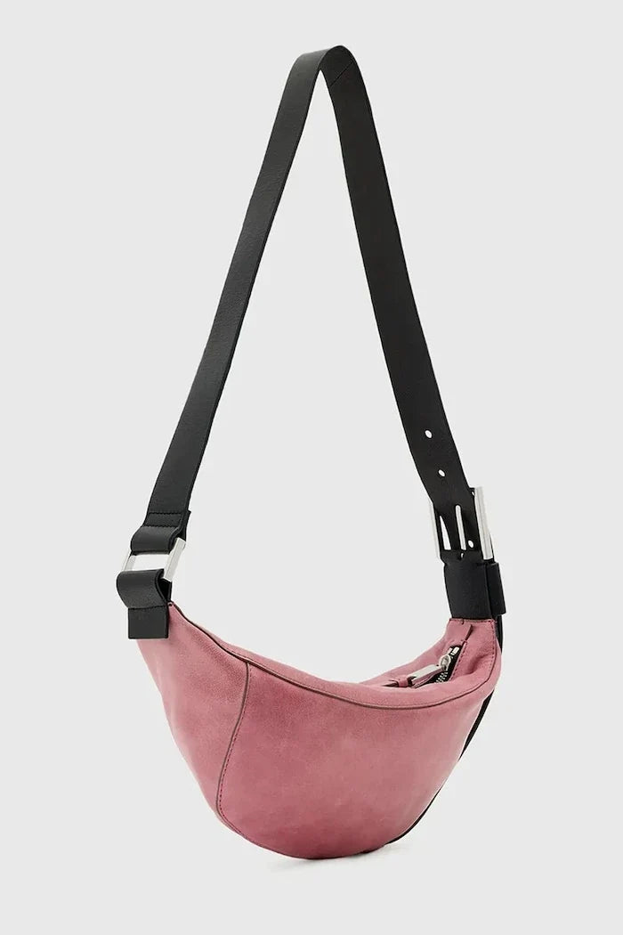 Bolso AllSaints LUNA de piel tipo croissant para mujer