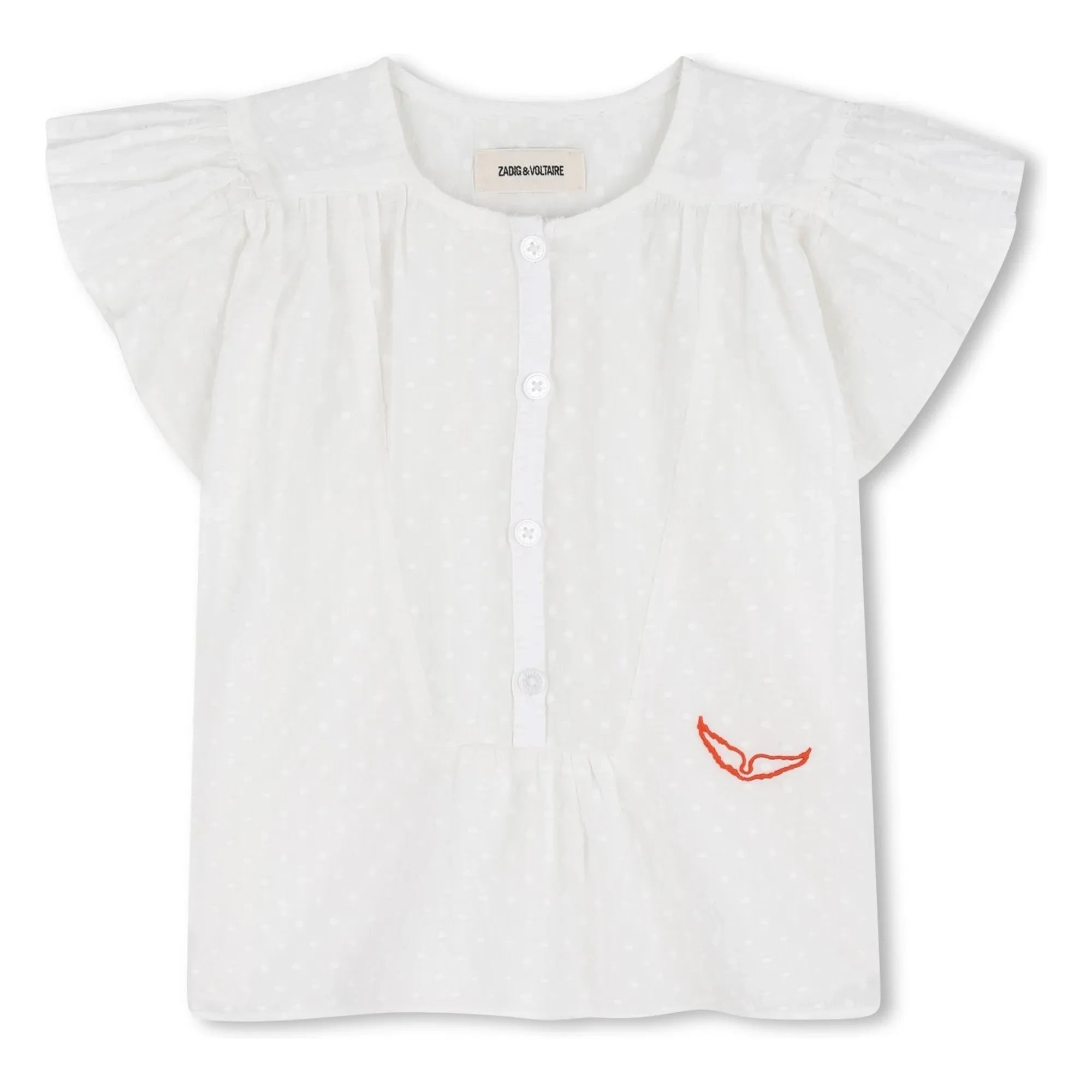 Zadig & Voltaire - Blusa abotonada Dobby | Blanco