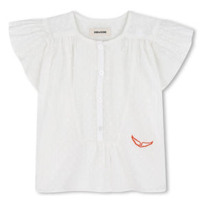 Zadig & Voltaire - Blusa abotonada Dobby | Blanco
